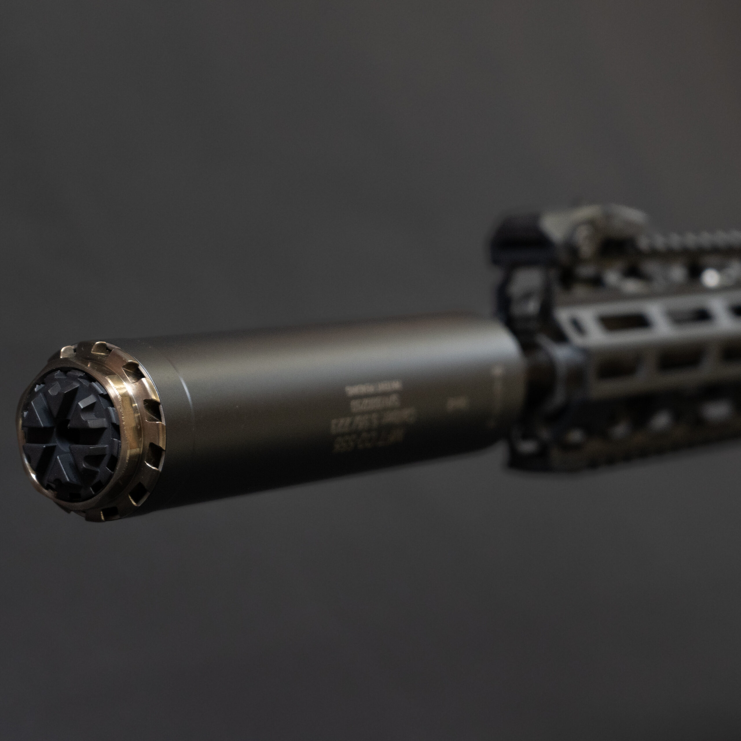 supressor on gun 1